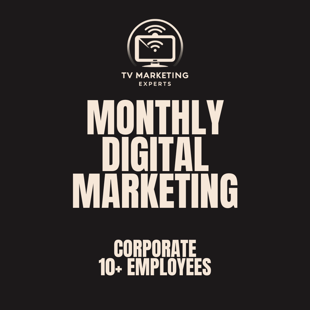 Monthly Marketing Package (Corporate) 10 or more employees